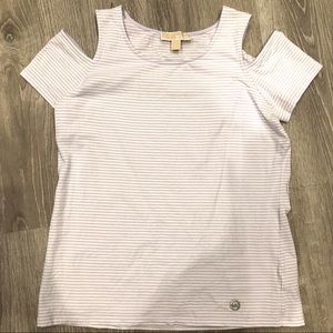 Michael Kors cold shoulder tee shirt